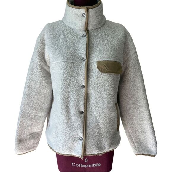 North Face Cragmont Fleece Jacket size M Vintage White Kelp Tan - Picture 2 of 11